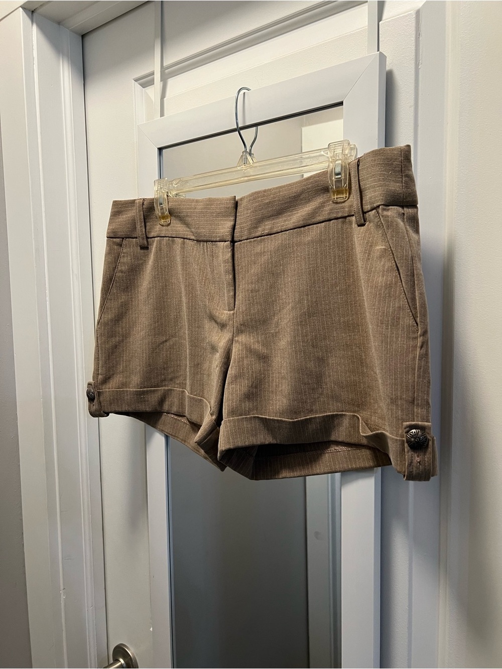 Women’s Brown Tailored Shorts